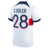 Oficiální Fotbalový Dres Paris Saint-Germain C. Soler 28 Hostující 2023-24 pro Muži